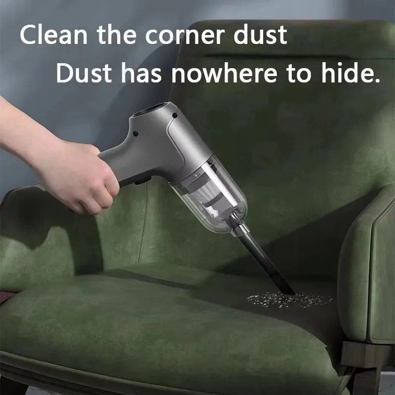 เครื่องดูดฝุ่นในรถยนต์ ฟังก์ชั่นดูดและเป่าลมในตัว เครื่องดูดฝุ่นแบบพกพาสำหรับใช้ในครัวเรือน กำลังสูง ไร้สาย