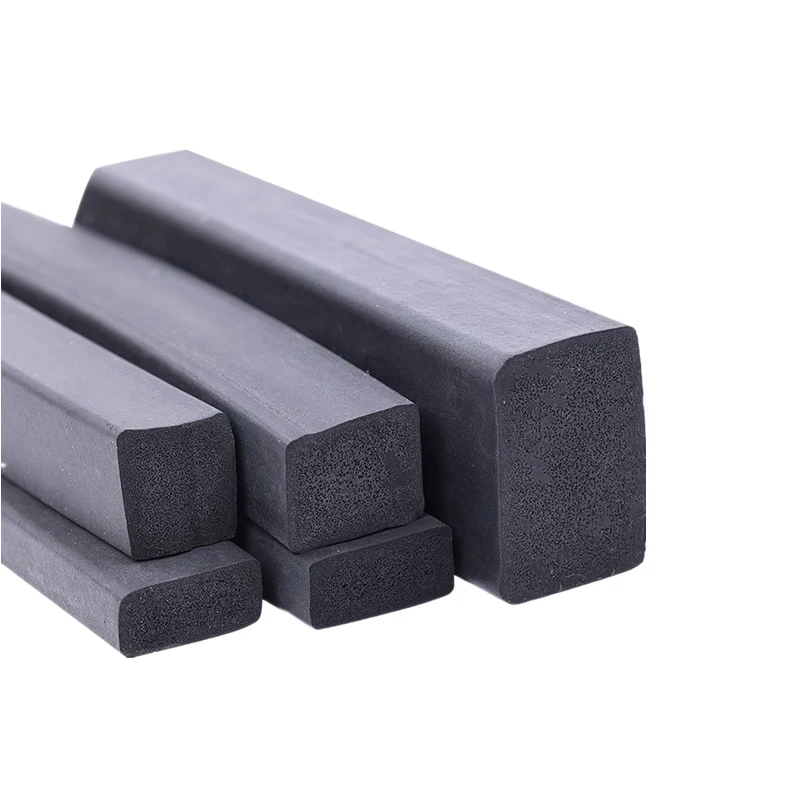 Picture 6: 1M Black EPDM Foam Sealing Strip Sear-resistant Flat Square Strip EPDM Sponge Sealing Strip  T: 2~45mm W: 10~50mm