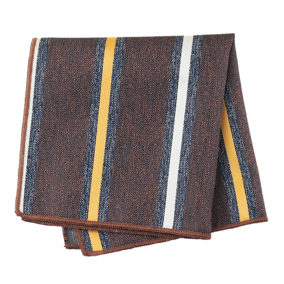 3pcs Men's Pocket Towel Polyester Silk Color Woven Jacquard Suit Square Towel Striped Handkerchief Suit Bag Fashion Casual 23cm