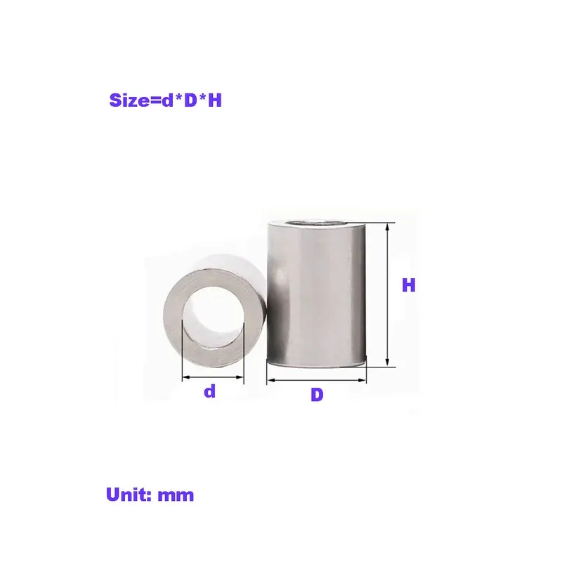 

Extended Cylindrical Steel Sleeve 304 Stainless Steel Shaft Sleeve M10 M12 M14 M16 M18 M20