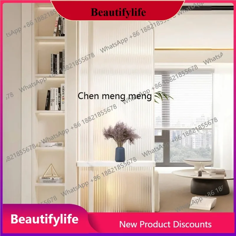 D178  Stainless steel screen partition living room porch block screen cream wind wrought iron grille rack