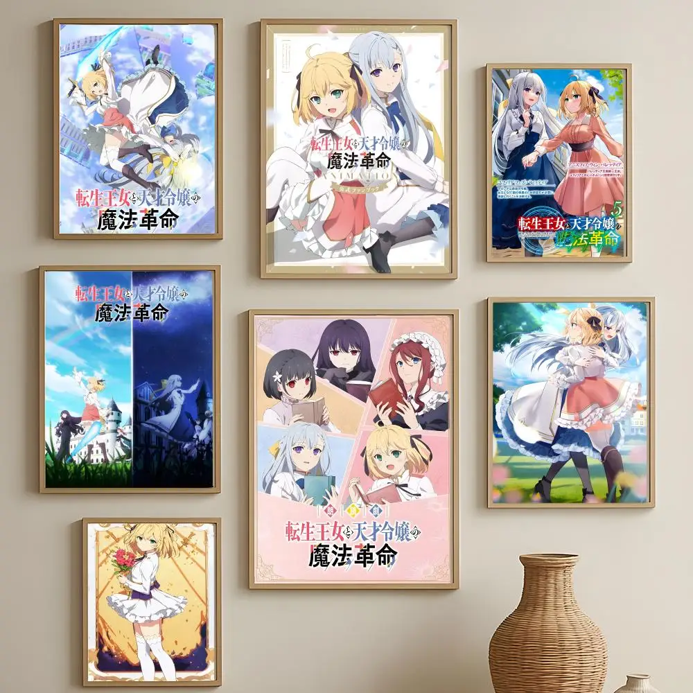The Magical Revolution of the Reincarnated Princess Poster Versatile HD Waterproof Wall Art Self-Adhesive Decor for Any Space