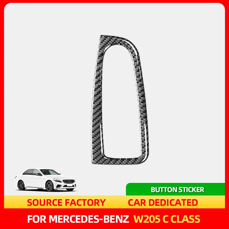 

Стайлинговые молдинги для Mercedes Benz W205 C Class GLC X253, углеродное волокно, панель управления окнами, кнопка, рамка, наклейки, автомобиль Inte