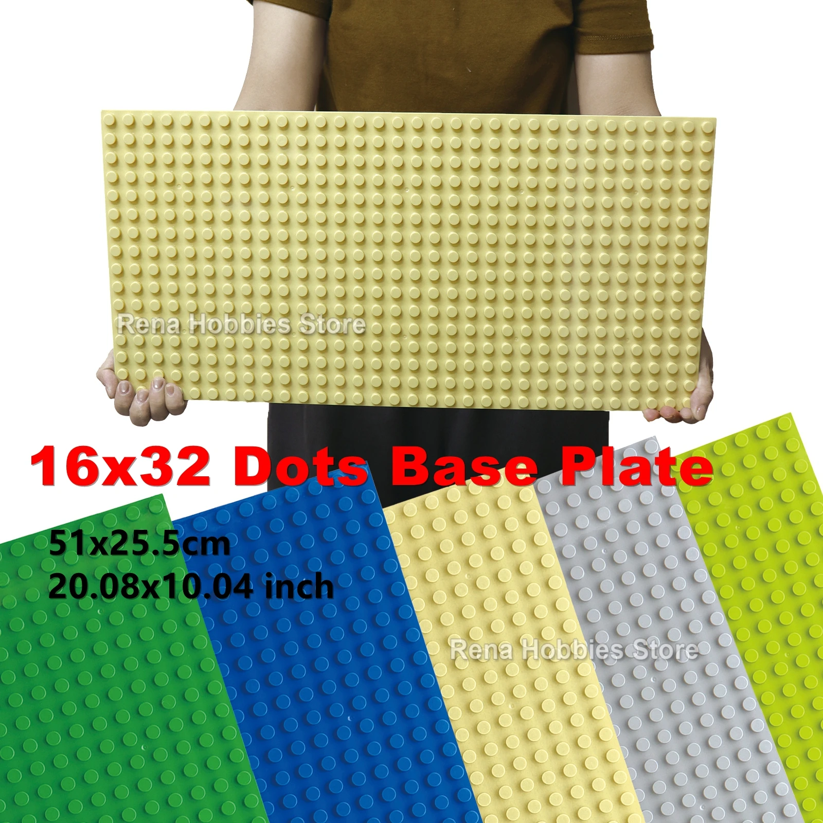 

2PCS 16x32 Dots Base Plate for Large Size Building Blocks Bricks Animal Figures Baseplate Creative DIY Children toys