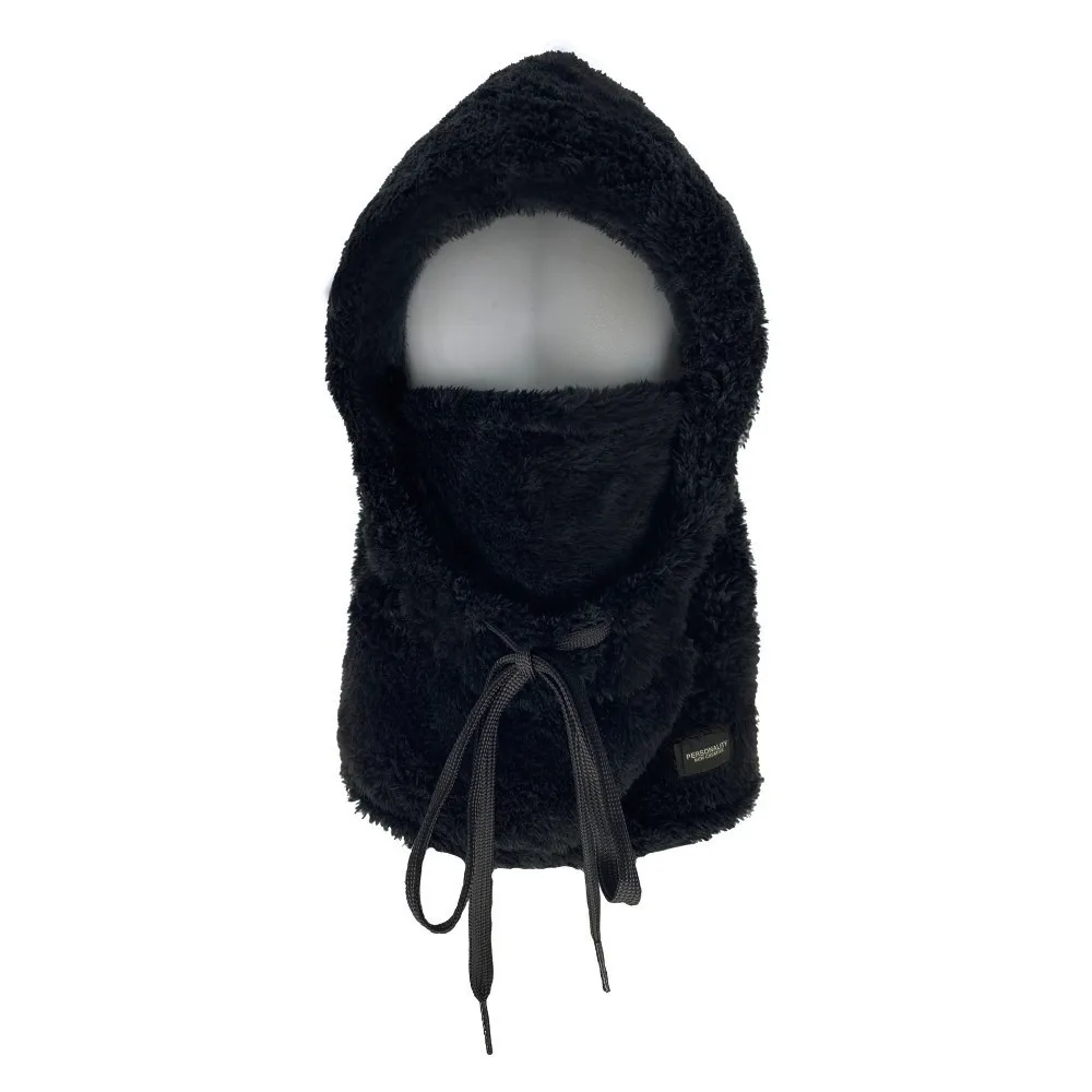 

New Warm Integrated Scarf Mask Hat Coldproof Polar Fleece Pullover Cap Windproof Hooded Hat Outdoor Sports