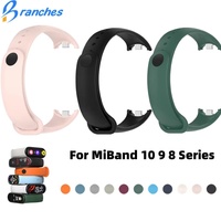 Silicone Watch Strap For Xiaomi Mi Band 10 9 8 Wristband Sport Bracelet Wrist Straps MiBand 8/9/10 Smartwatch Accessories