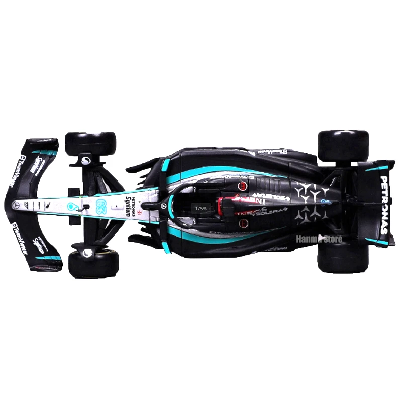 Bburago 1:43 W15 NO44 Mercedes-AMG F1 Team #63 Formula Die Cast Car Model Competition vehicles Model Car Racing Toys