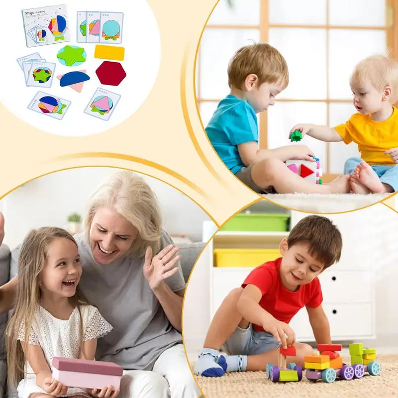 Forma correspondente quebra-cabeça de madeira aprendizagem reconhecimento de cor correspondência labirinto pré-escolar classificador geometria suave classificação empilhamento brinquedo presente