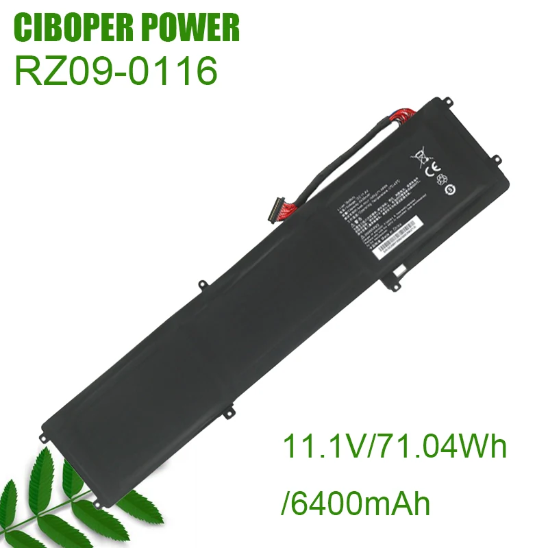 

CP Laptop Battery RZ09-0116 RZ09-0102 RZ09-0130 11.1V/71.04Wh/6400mAh For Blade 14 2014