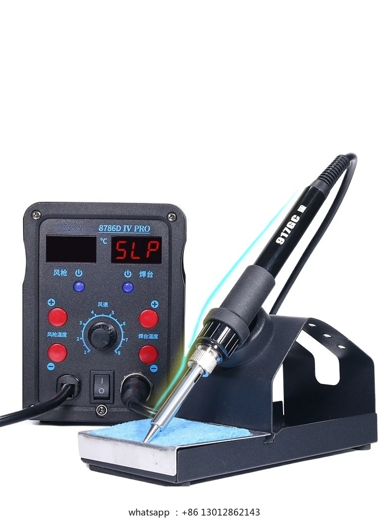 

High-power electric soldering iron hot air gun 2-in-1 dismantling table welding tool