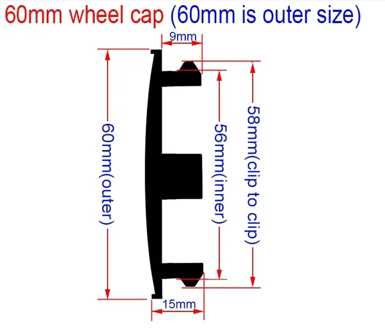 4 Uds 55mm 56mm 65mm 70mm estilo de coche tapa central de rueda cubiertas de cubo insignia accesorios para VW Volkswagen Golf Sharan Passat Tiguan