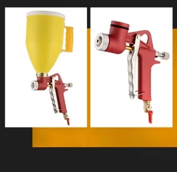 Utility Supply Large Capacity Stone Paint Waterproof Coating Plastic Funnel Spray Gun Exterior Wall Diatom Mud Coating Spray Gun
