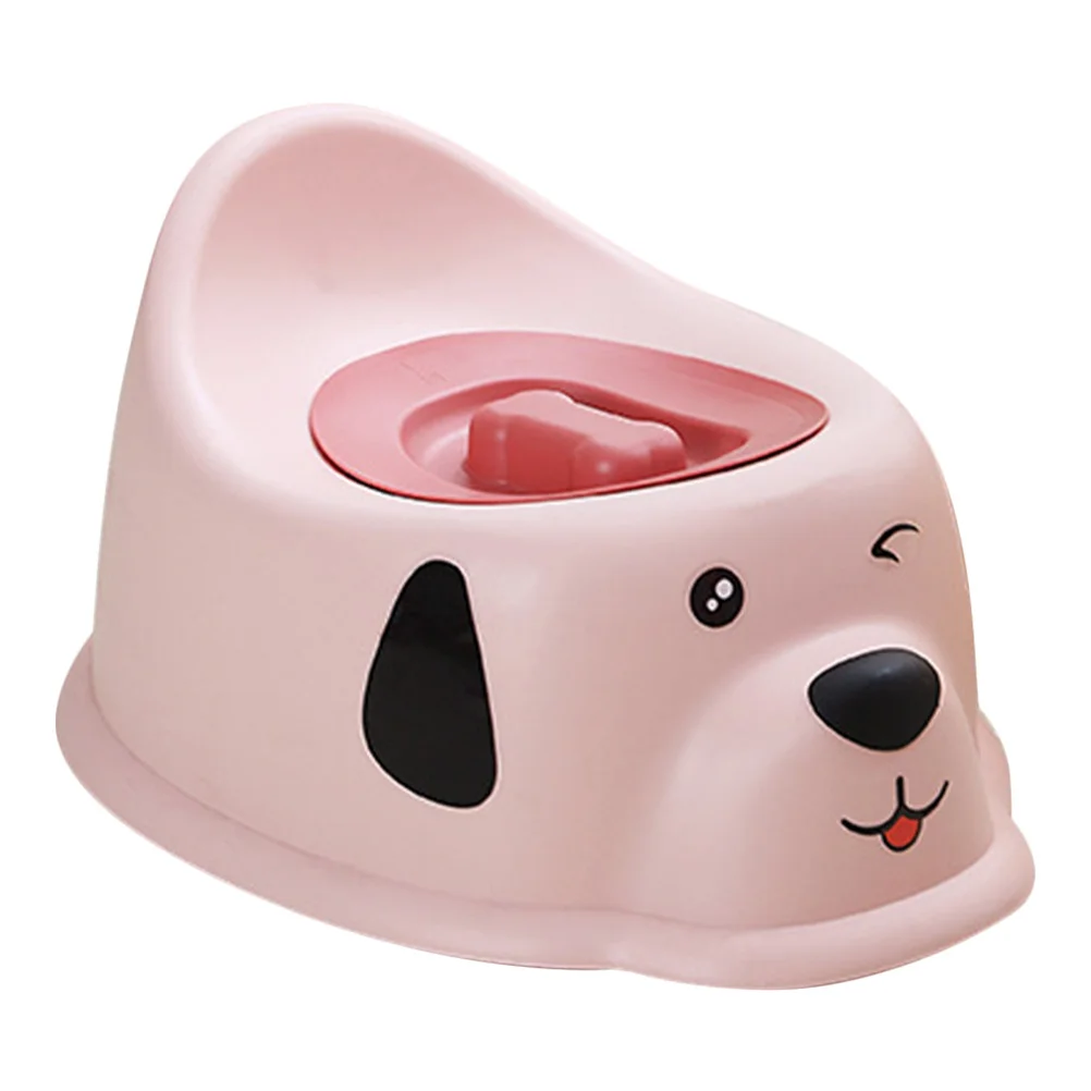 

Children Potty Seat Cute Puppy Pattern Splash Guard Portable For Toddler Kids Non-Slip Base Easy Clean Travel Home Use