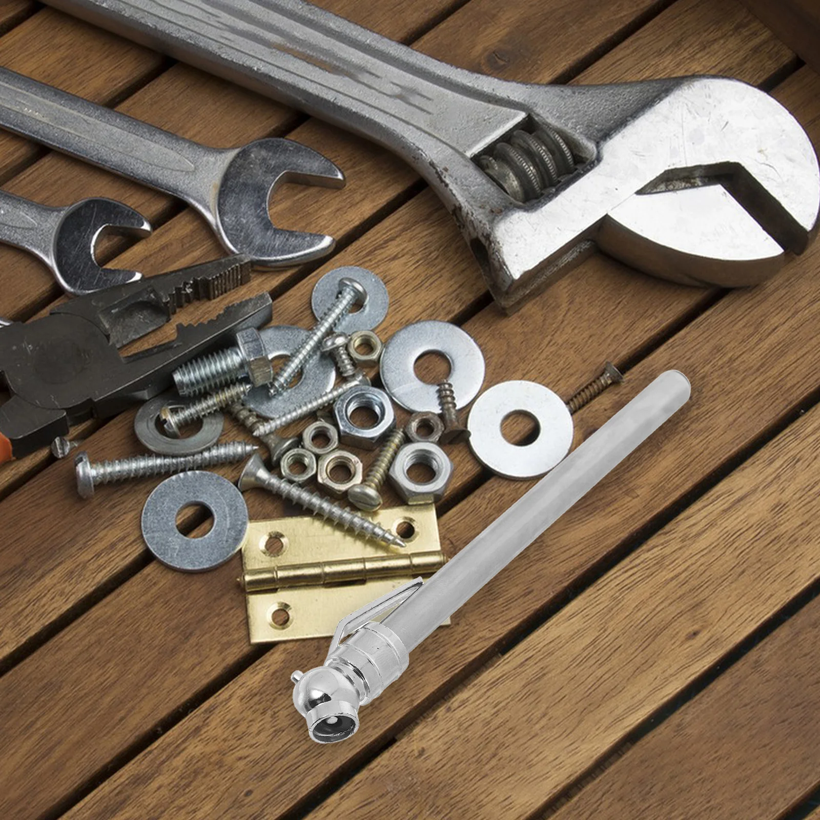 

Tire Pressure Pencil Gauge Compact Metal Alloy Design For Instant Vehicle Tyre Air Pressure Testing Tool Repair