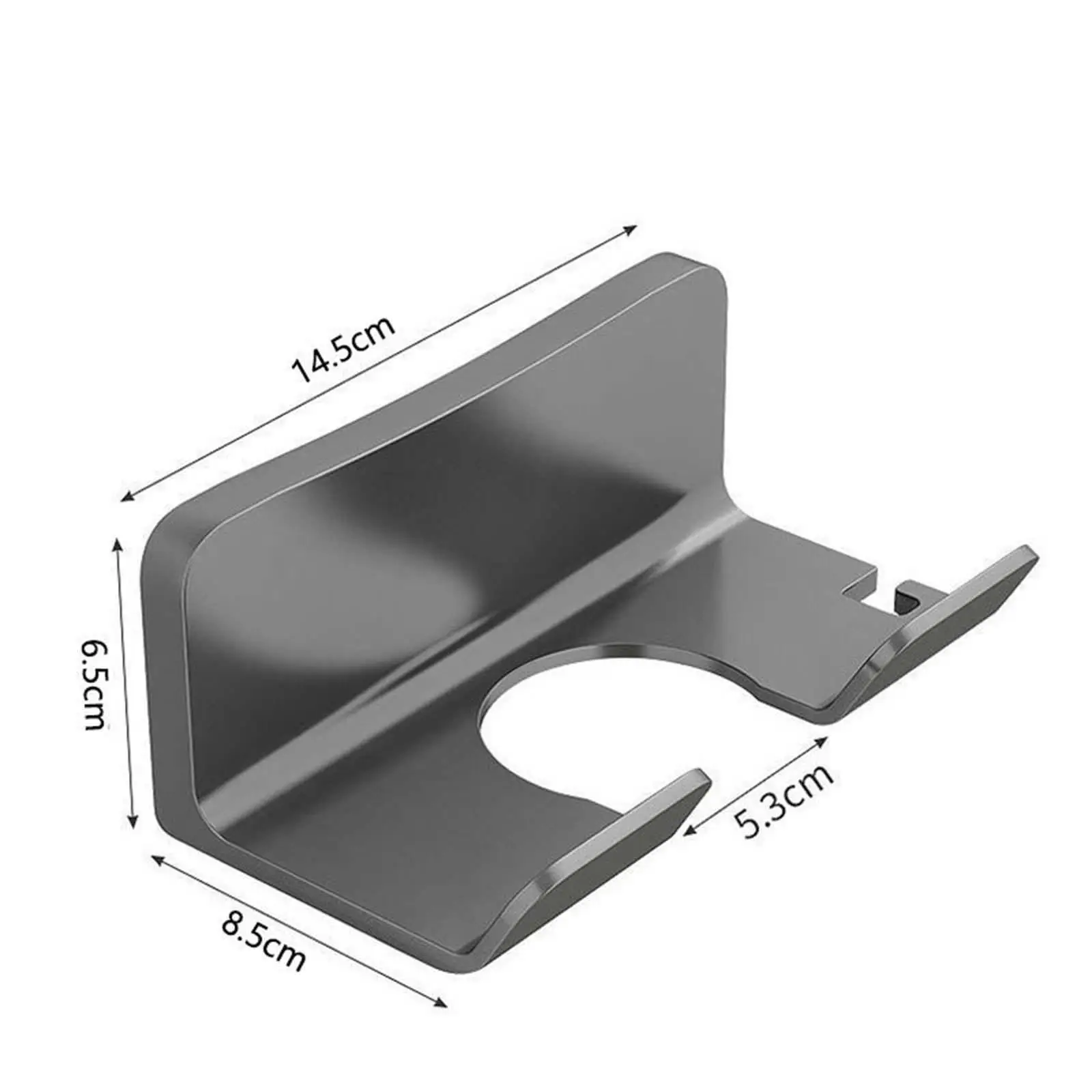 Hair Dryer Rack Storage PP Material No Drill Blow Dryer Stand for Home Bathroom Shelf Organizer