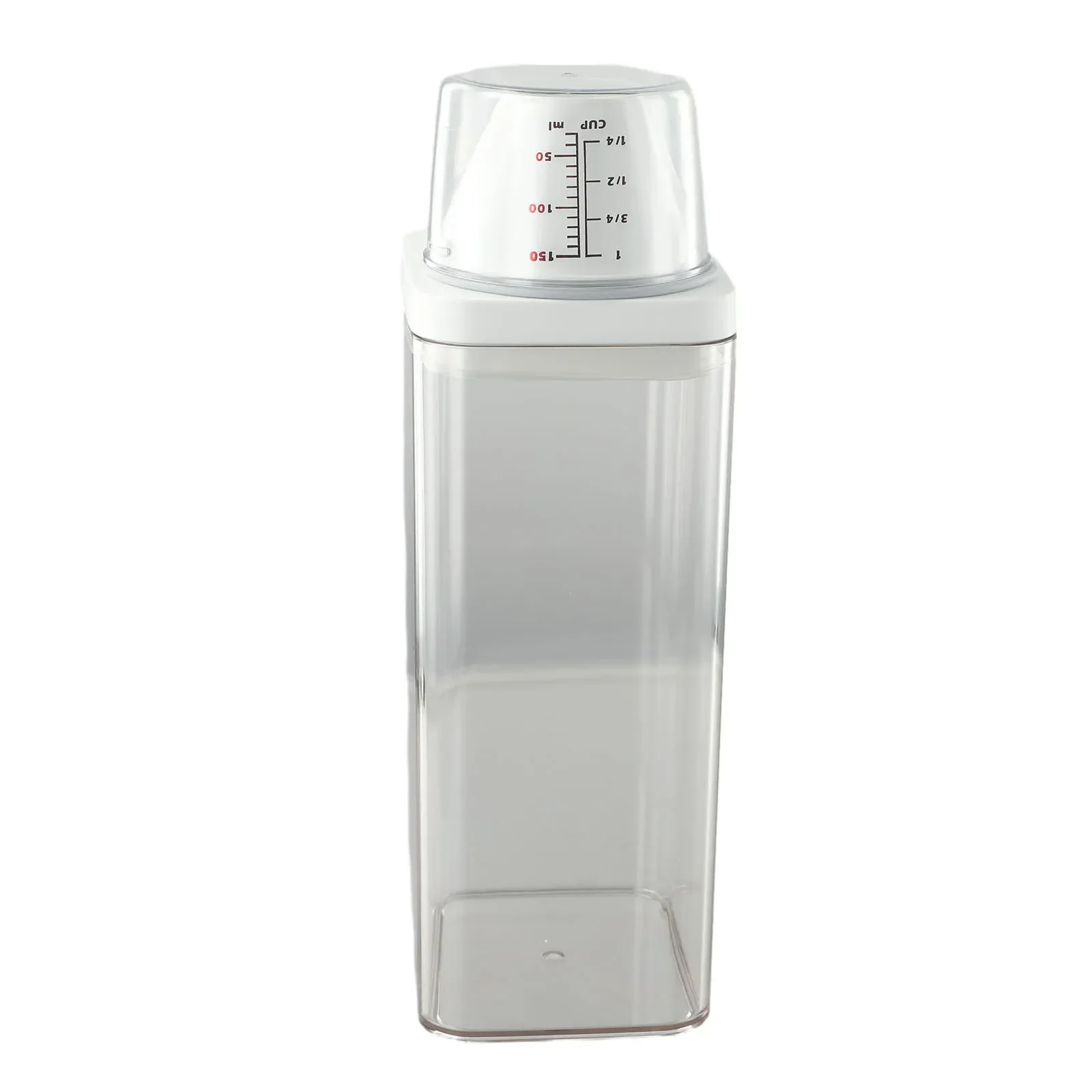 Washing Dispenser Soap Dispenser Storage Box Lid Transparent Up Powder Container White Laundry Washing Plastic