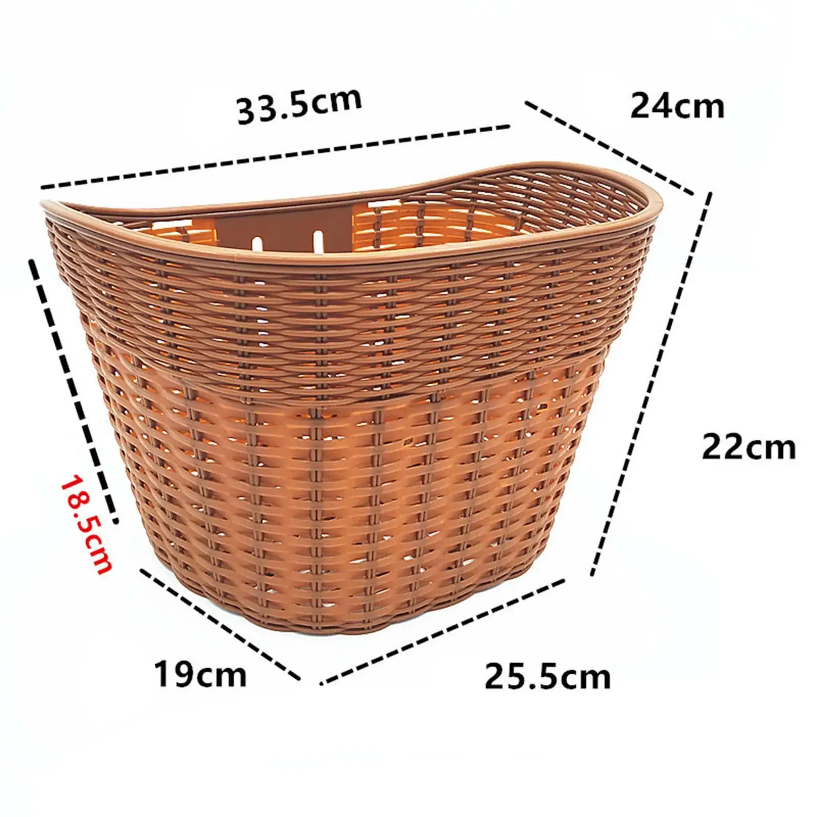 Bike Basket Removable Vintage Front Handlebar Basket for Women and Men