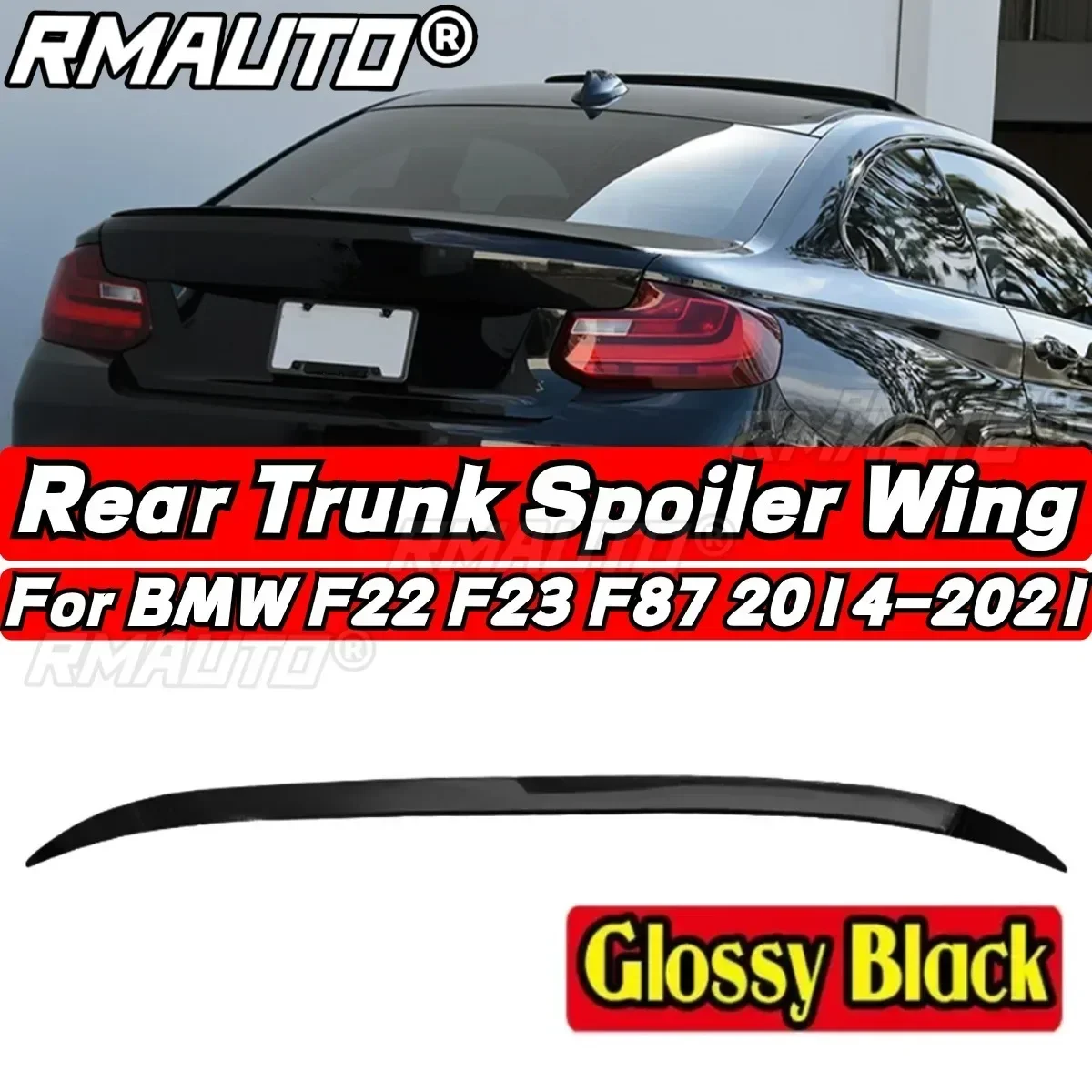 Car Rear Trunk Spoiler Car Rear Spoiler Wing For BMW 2 Series F22 F23 F87 M2 218i 220i 228i M235i M240i Car Accessories