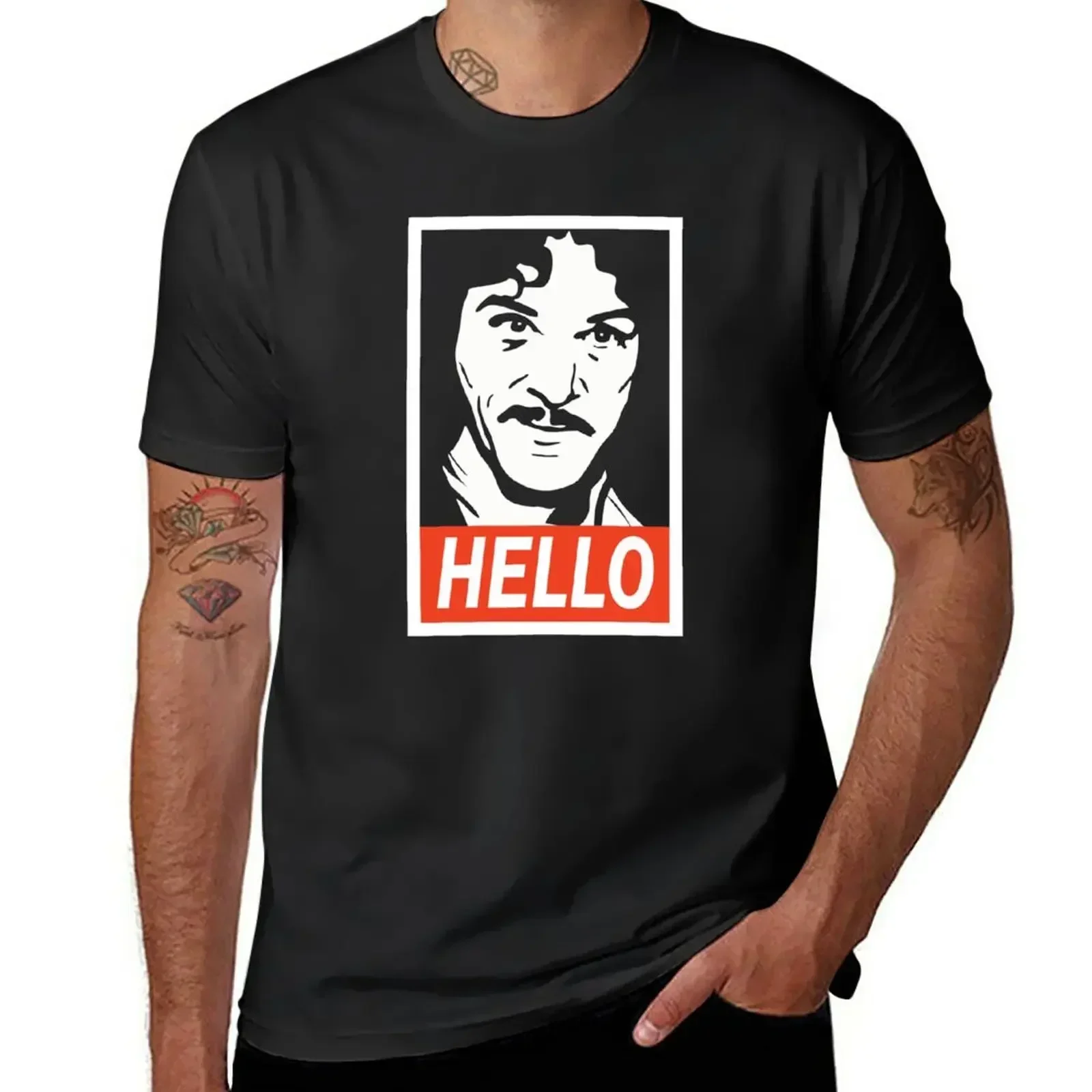 Summer harajuku custom t shirt heavyweight New Hello Inigo Montoya T-Shirt tops custom t shirts aesthetic clothes men clothes