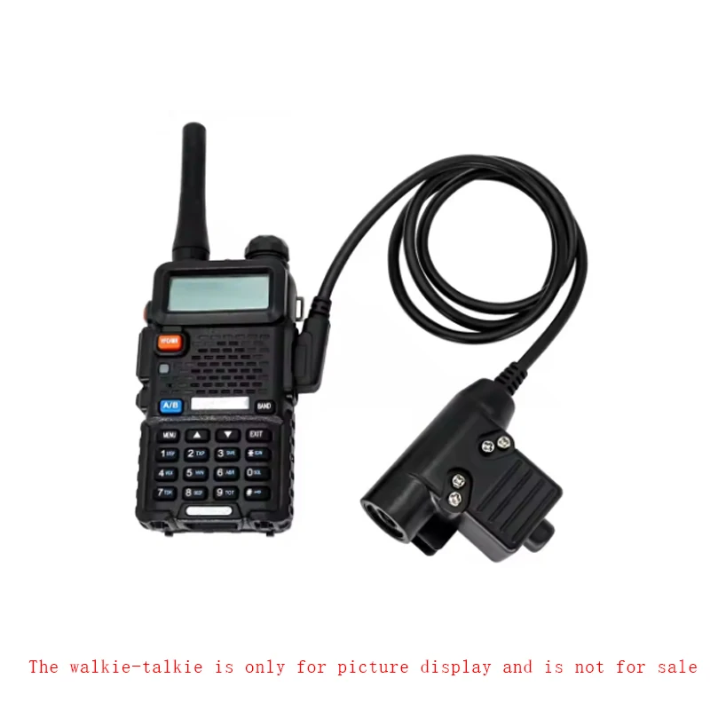 Tactische Radio Headset Auricular Eenzijdige Hoofdtelefoon Microfoon met U94 PTT Voor Kenwood Baofeng UV-5R UV-82 Walkie Talkie