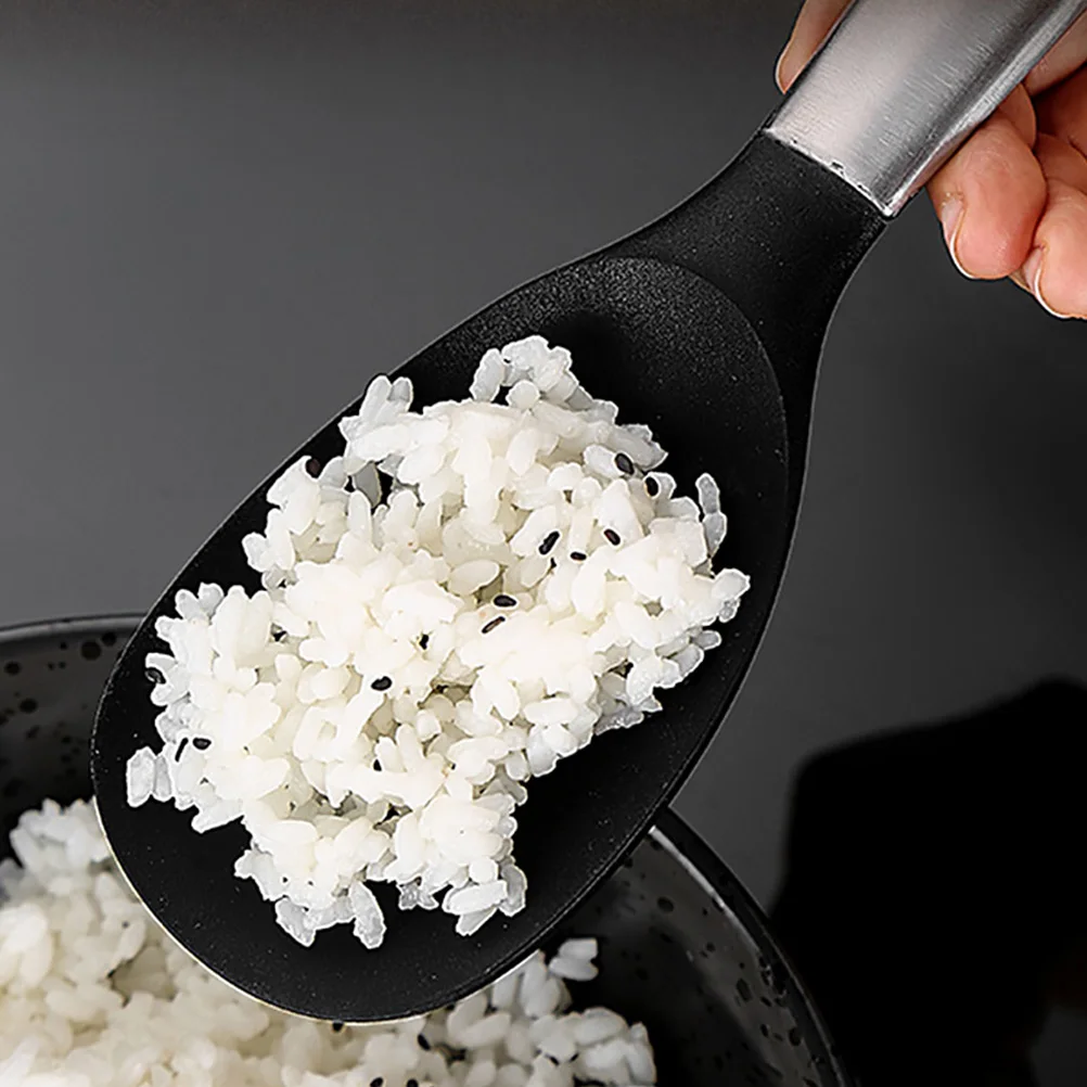 

Standing Rice Spatula Stainless Steel Spoon Spoons Serving with Gel Scoops
