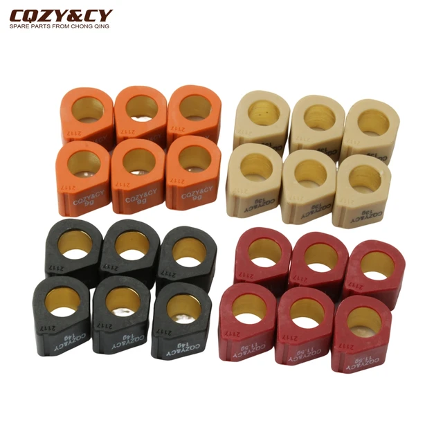 Gts250 Racing Variator Roller Obciążniki 21x17mm 9g 11.5g 13g 14g Dla Vespa Gts Super Granturismo Gtv 125cc 200cc 250cc 300cc