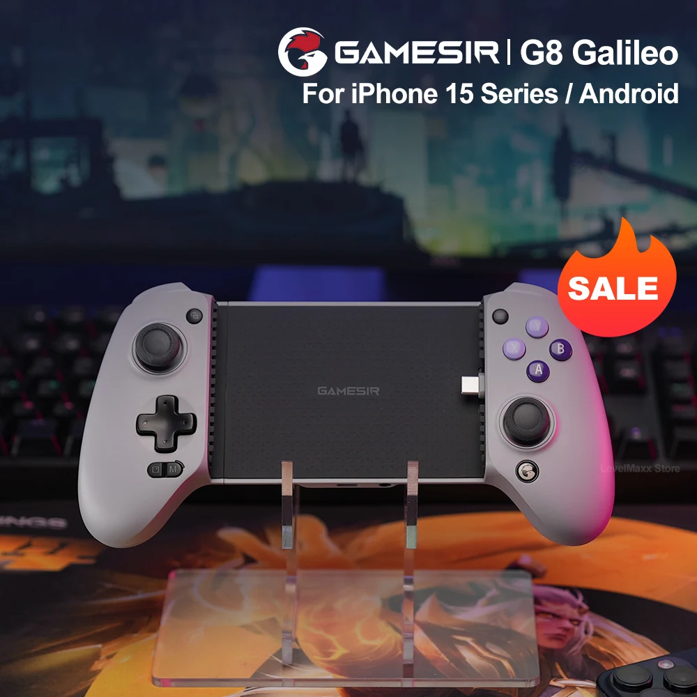 GameSir G8 Galileo Type‑C Stretch Game Controller Hall Effect Sticks & Triggers Anti‑Drift Gamepad for Android IPhone 15 Series