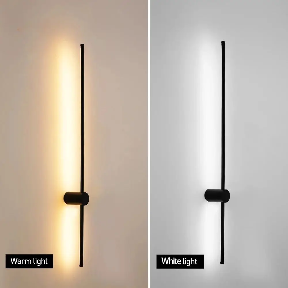 Simple decorative creative staircase aisle background wall lights Line shape wall hanging living room LED strip wall lamp