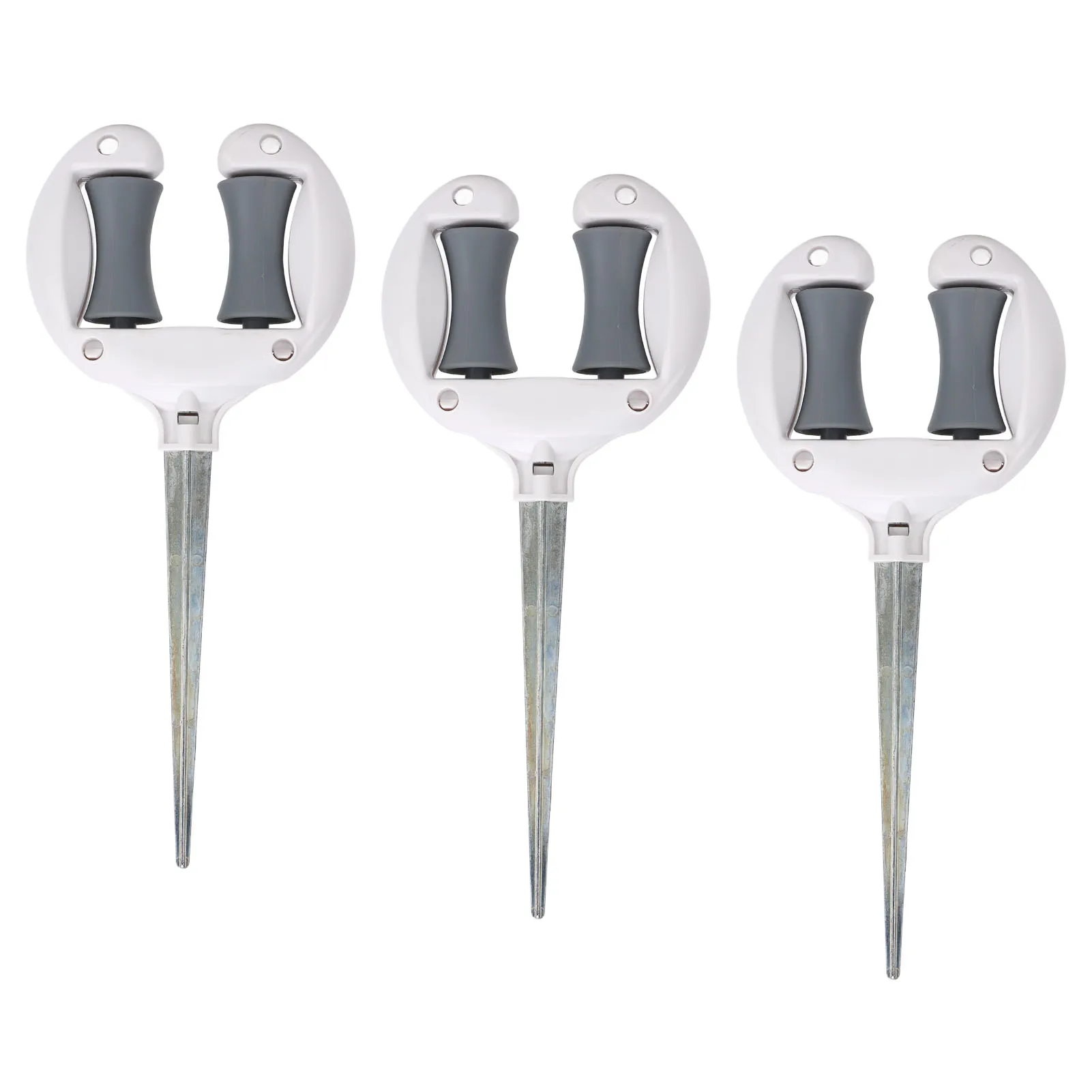 Garden Hose Guide Nail Top Roller Soft Water Pipe Positioning Pointed Head Lawn Hose Guide Spike Holder