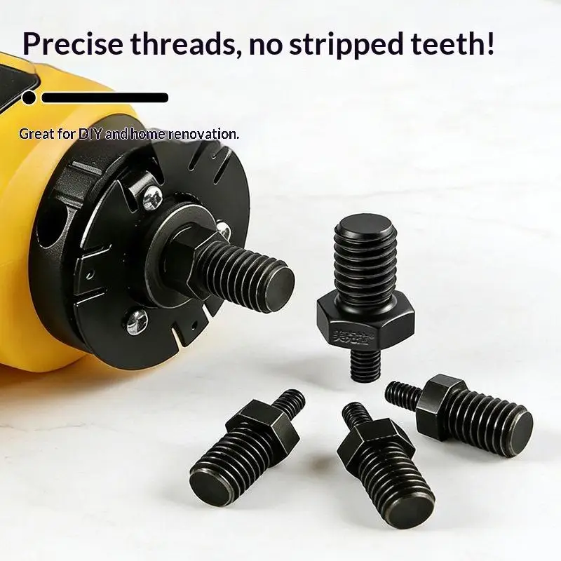 1 Set M5 To M10 Mini Angle Grinder Grinding Adapter Rod With Pressure Plate For 3inch Electric Drill Conversion For DIY Project