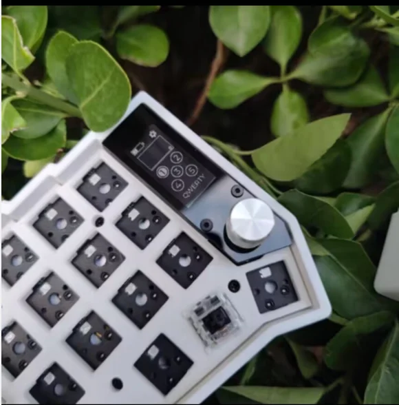 Imagem -05 - Corne Split Kit de Teclado sem Fio Pcb E-ink Tela Rgb Troca Quente Personalizar Kit de Teclado Mecânico para Zmk sem Interruptor Keycap Split