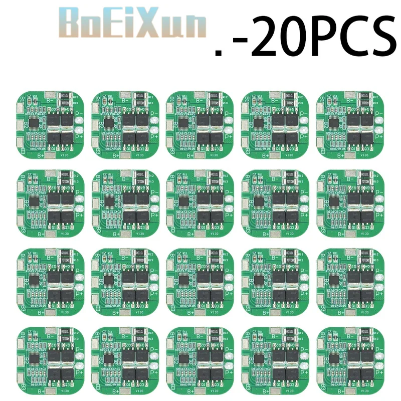 1-20PCS 4S 14.8V/16.8V Li-ion BMS Protection Board For 18650 Overcharge Over-discharge Short Circuit And 20A Current Limit