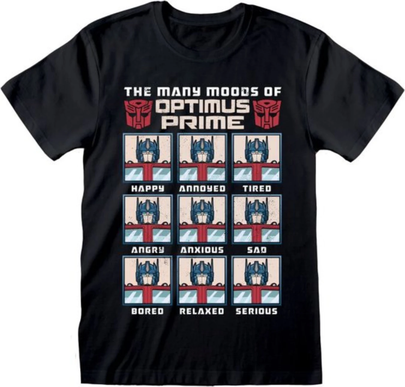 Transformers Optimus Prime Multi-expression Men's T-shirt Black Comfort Colors 2 Sided 2025 Cruise Shirt Cruise Matching Shirt