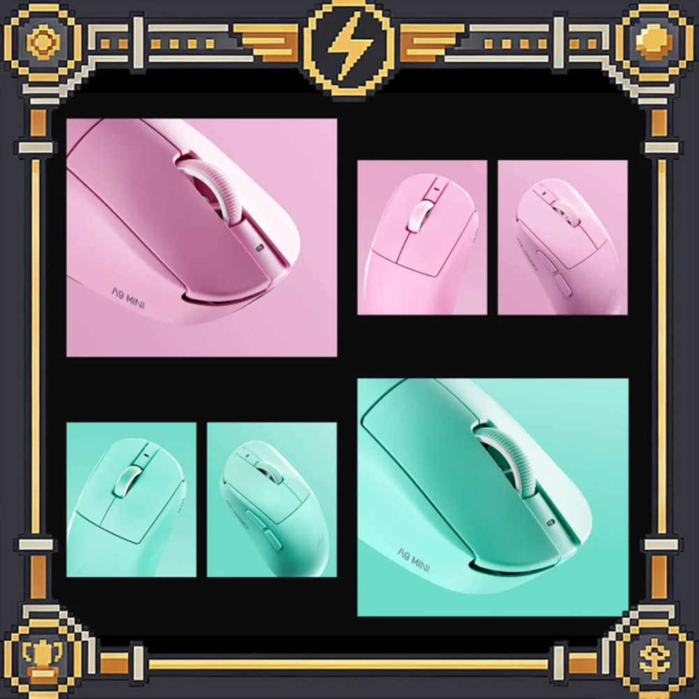 ATK A9 Mini Plus Mouse Dual Mode 8000Hz Wireless Gaming Mice Paw3955 Master Nordic 54L15 39grams Lightweight Mice PC Accessories