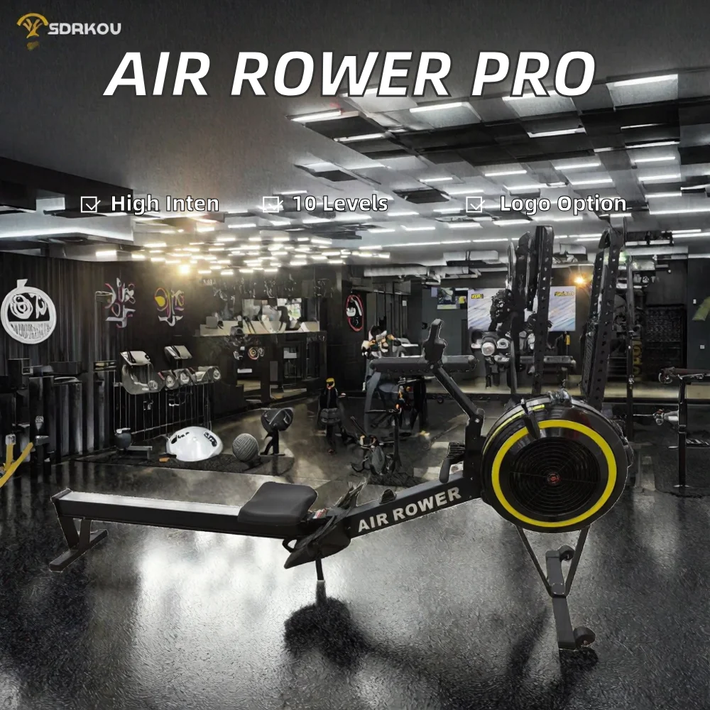 Rowing Machine with 10 Level Resistance Adjustments for High Intensity Seated Rowing