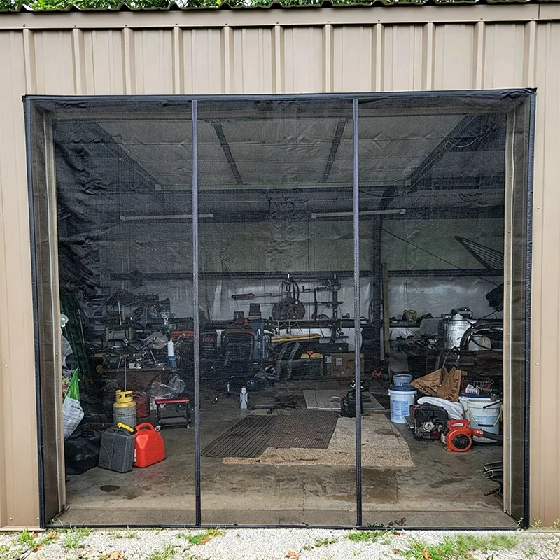 Magnetic Screen Door Mosquito Net For Outdoor Door Screen Mosquito Mesh Invisible Fiberglass Net Tulle Custom Size Auto Closing