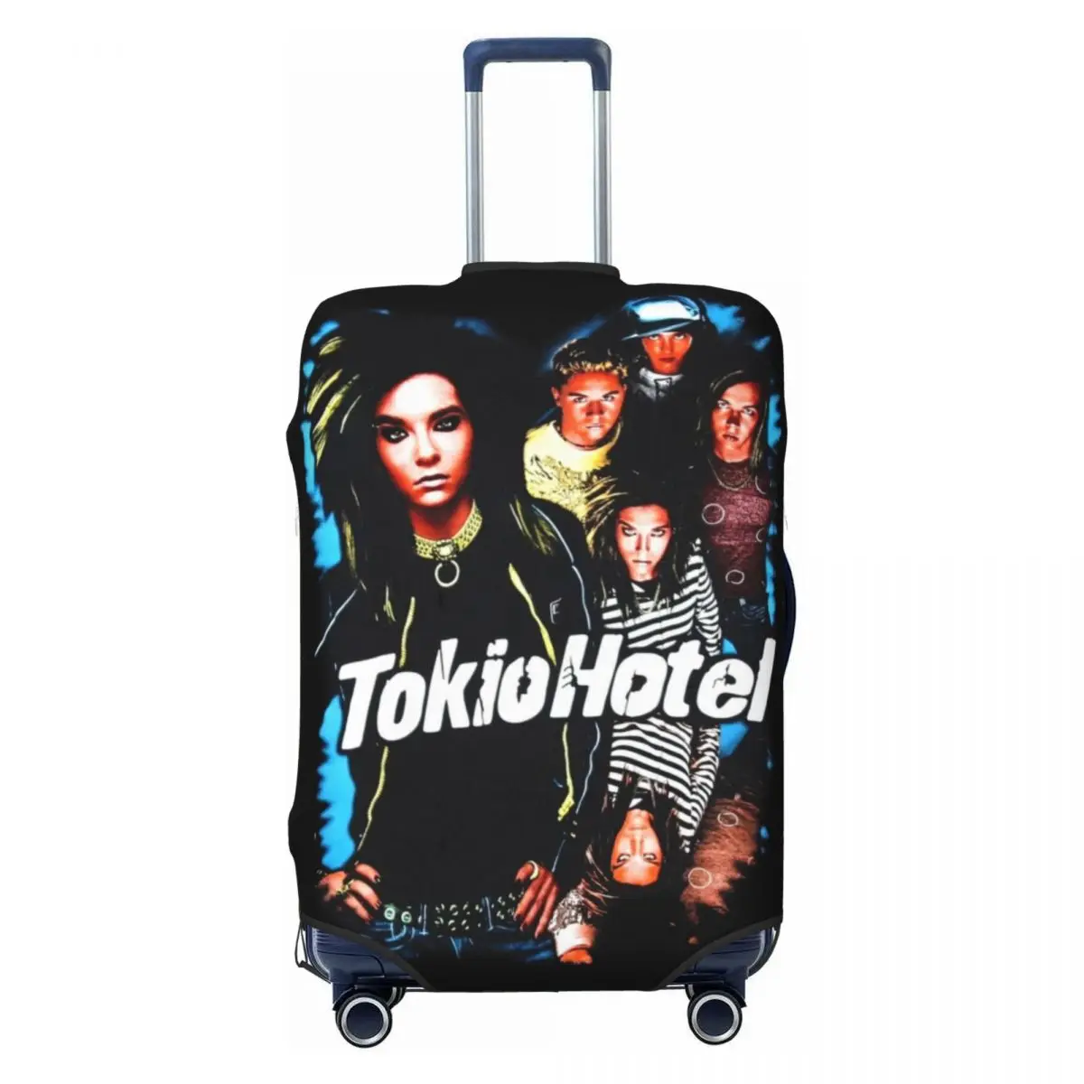 

Пользовательский Tokio Hotel немецкий рок-группа чехол для багажа милый поп-рок чемодан защитные чехлы костюм для 18-32 дюймов