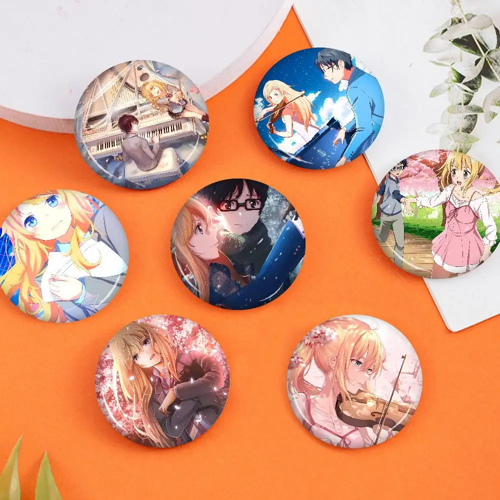 Anime Your Lie In April New  Brooches Soft Button Pin Funny Silly Gnarpy on A Skateboard Meme Badge Gamer Collection Gifts