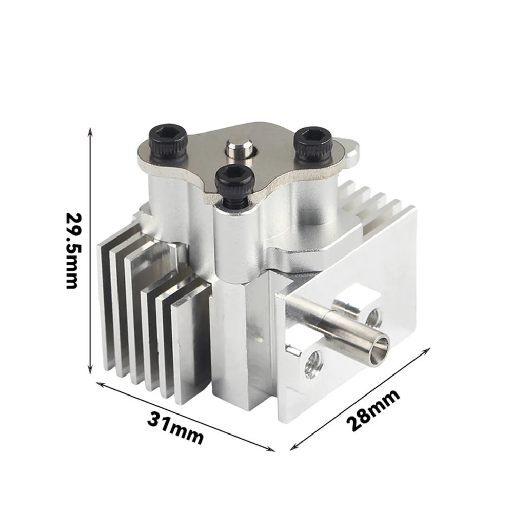 1pc Extruder Hot End Heatsink Assembly Heating Block Cooling Fin Compatible with Anycubic S1/S1C 3D Printer Replacement Parts