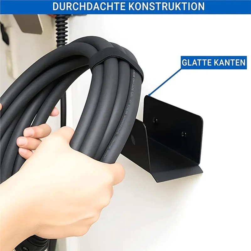 Electric Vehicle Cable Organizer Bracket For Home Residential Apartment For Ev Holder Wall Mount Stainless Steel