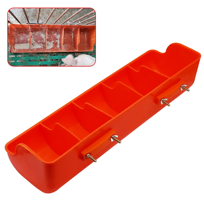 

Plastic Piglet Trough Automatic Feeding Five Grids Pig Sow Feeder Delivery Bed Feeding Trough Farming Equipment