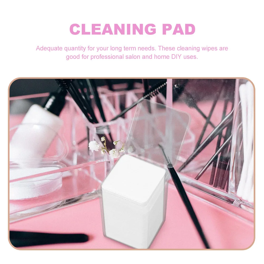 800 قطعة صالون الغراء تنظيف ورقة لوحة قطن أدوات ماكياج الأنظف غير الألياف تساقط مناديل تنظيف وسادة صالون مزيل الصمغ #2