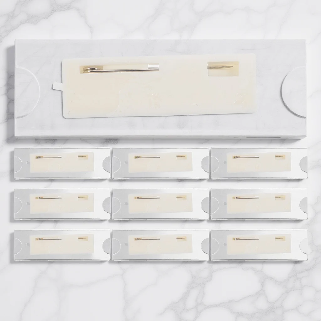 

10Pcs Acrylic Id Badge Holders Lightweight Name Badges for Work with High Transparency for Office Hotel School Employee Tag