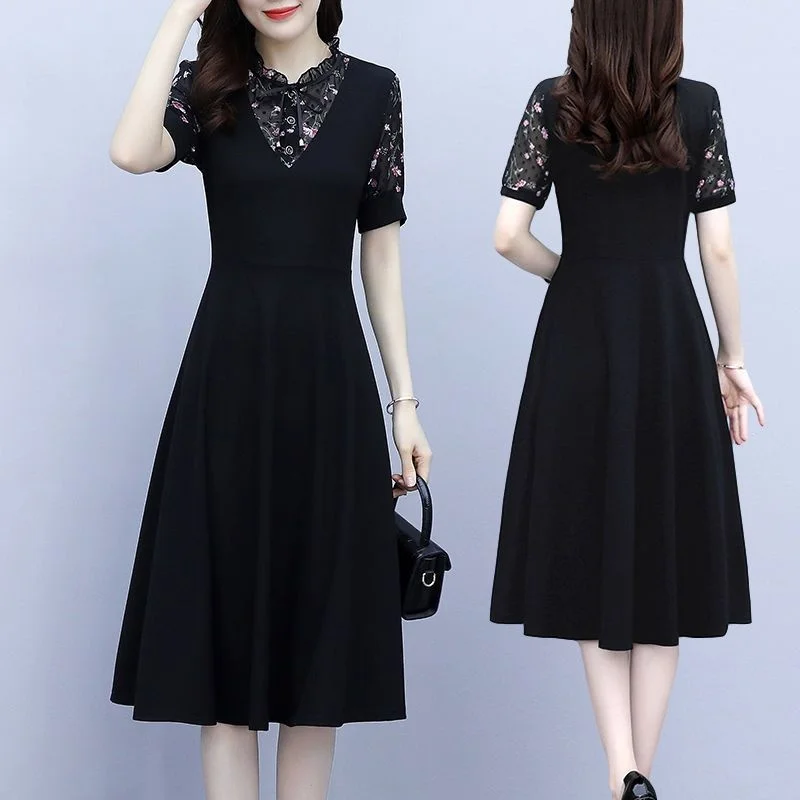 

Ele Slim Fit Summer Dr Large Size High End Modern Sle Loose Waist 00% Linen ort Sve A-Line Skirt for Women