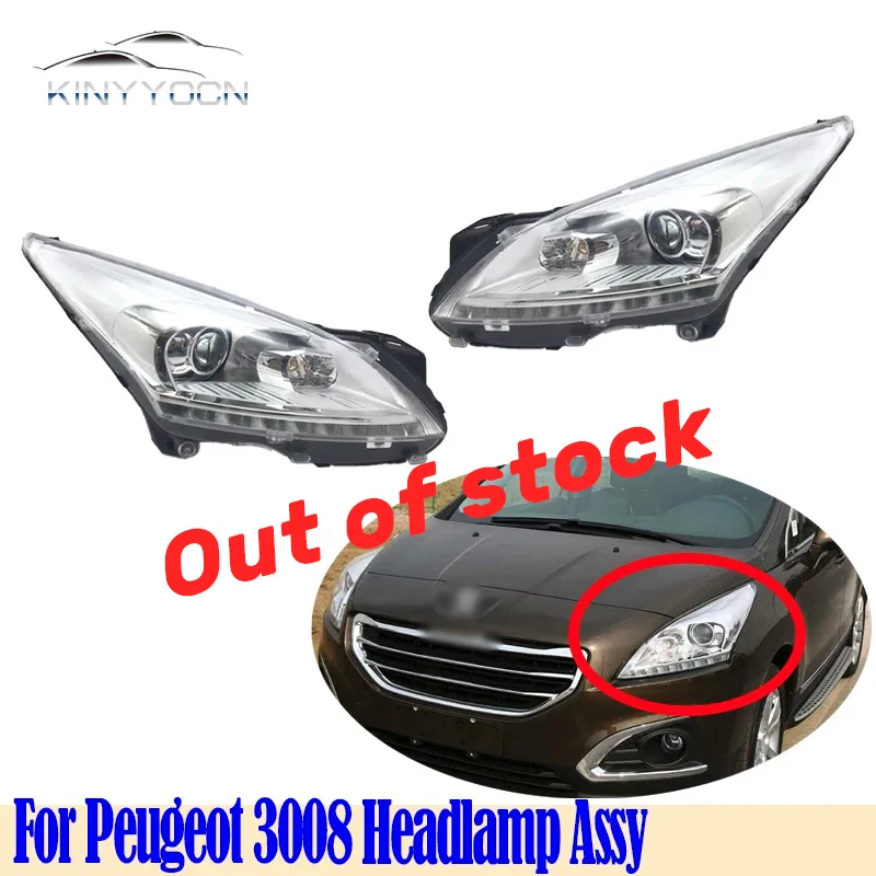 Invalid link without inventory For Peugeot 3008 Head Light Head Lamp Headlight Headlamp Front Light Assembly Assy