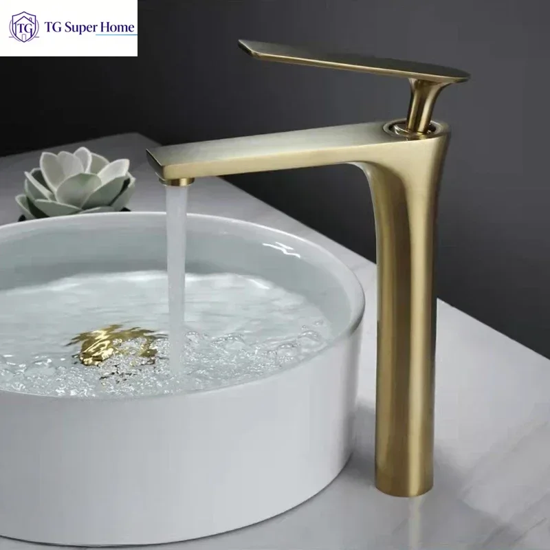White Chrome Faucet Bathroom Sink Faucets Hot Cold Water Mixer Crane Deck Mounted Single Hole Bath Tap Black Gold Finished