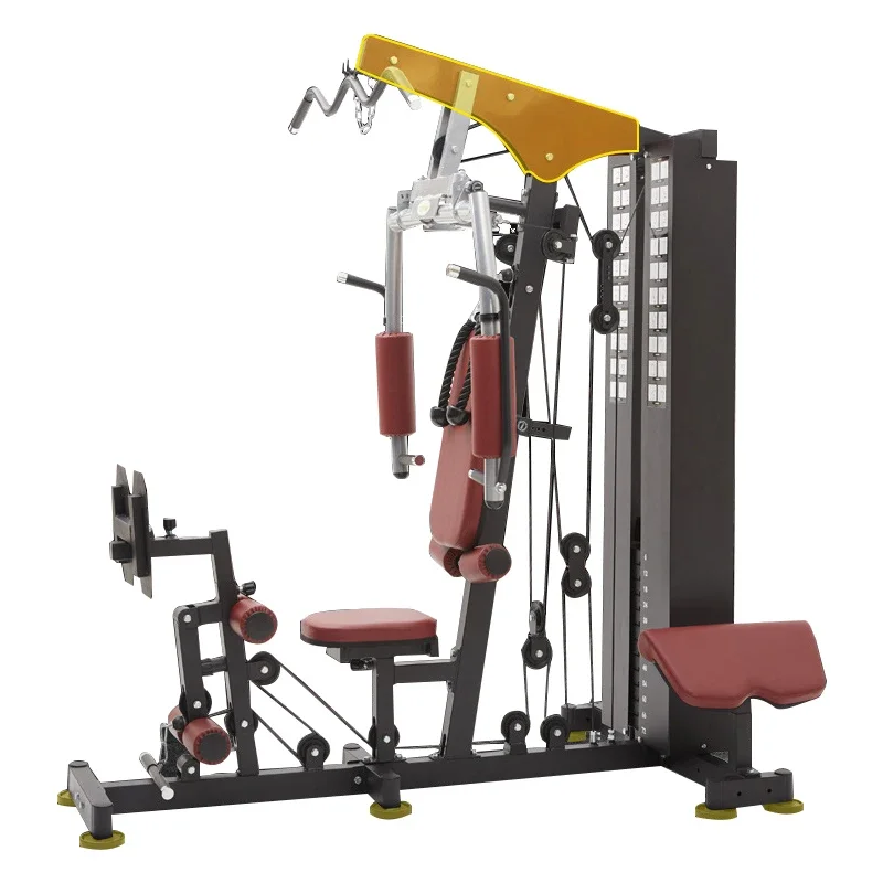 Indoor multi-functional integrated trainer high pull down fitness equipment home gym equipment single station