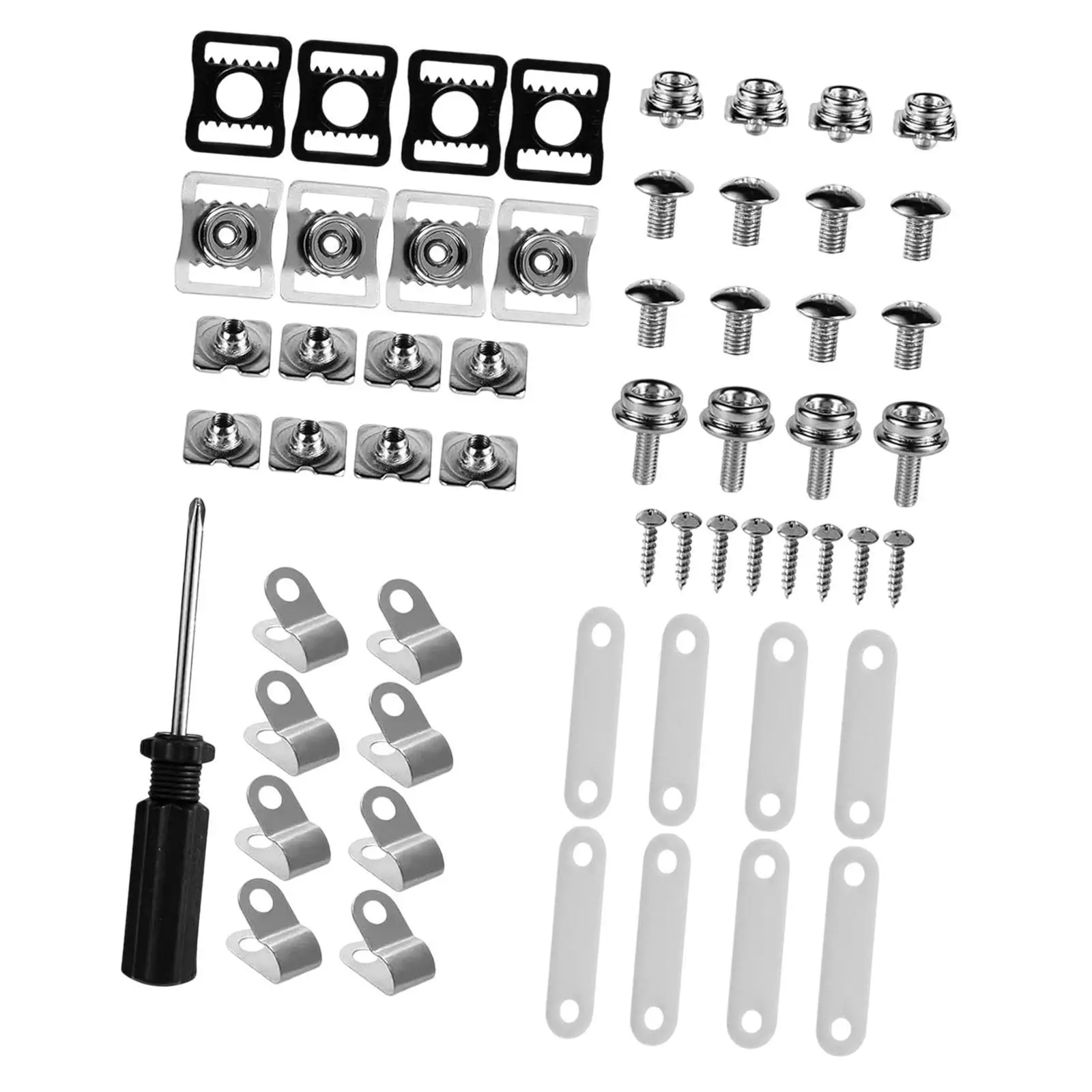 Stainless Steel Hockey Helmet Repair Kit Universal Sports Accessory Hardware Set for Ice Hockey Football