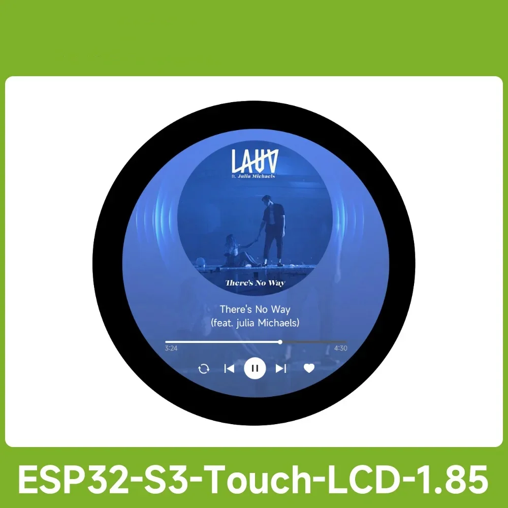 Waveshare ESP32-S3 1.85inch Round Display Development Board, 360×360, 32-bit LX7 Dual-core Processor