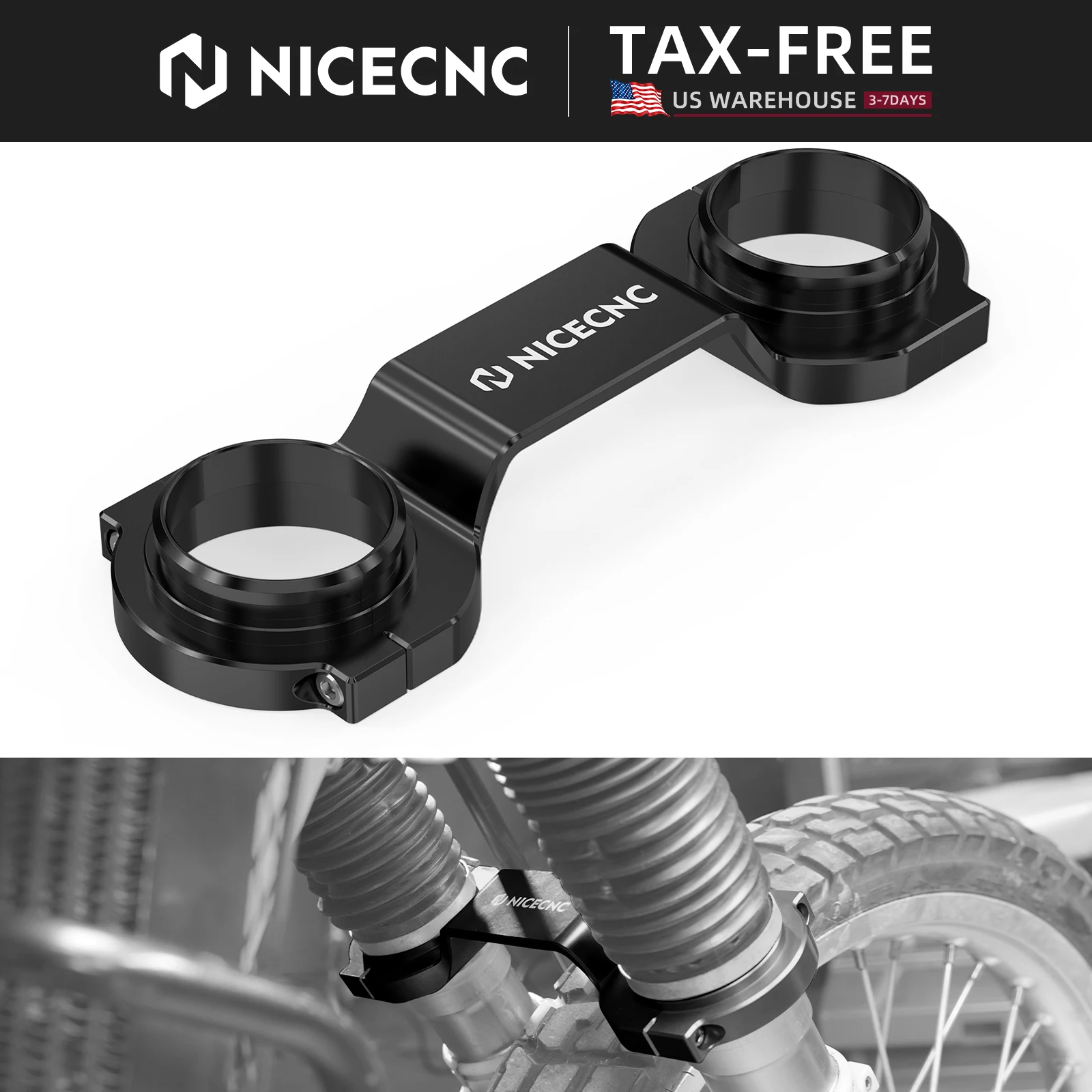 

(US Stock) For Suzuki DR650 DR650S DR650SE 1996-2024 Fork Brace Fork Brace For Suzuki DR650S 1996-2024 DR650SE 1996-2024 2023